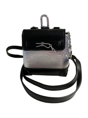 Louis Vuitton VIP Gift Black & Silver Steamer Bag Charm/Nano Bag