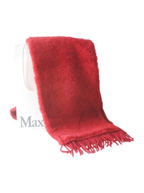 MaxMara Red Camel Teddy Scarf