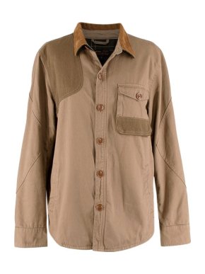 Barbour Brown Cotton Clough Overshirt