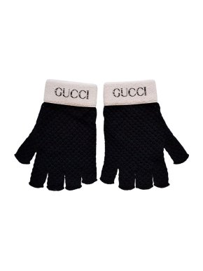 Gucci Boucle Knit Fingerless Gloves