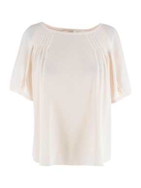 Chloe cream short sleeve top