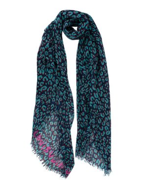 Louis Vuitton Stephen Sprouse Leopard Print Turquoise and Pink Cashmere Scarf