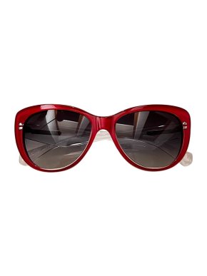 Dolce & Gabbana red & clear acetate cat-eye sunglasses