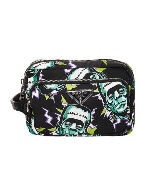Prada multicolour Frankenstein print nylon Tessuto belt bag