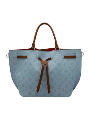 Louis Vuitton blue Monogram Mahina leather Girolata tote bag
