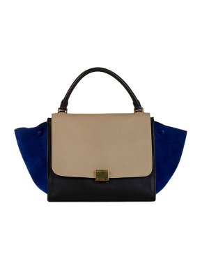 Celine tricolour leather Trapeze bag