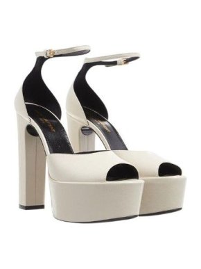 Saint Laurent Jodie Pearl Platform Sandals