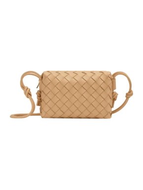 Bottega Veneta beige Intrecciato leather mini Loop bag