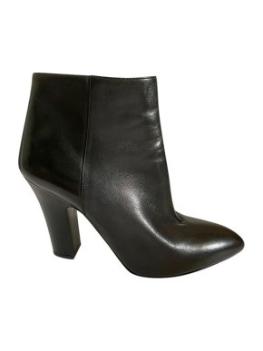 Miu Miu black leather heeled ankle boots
