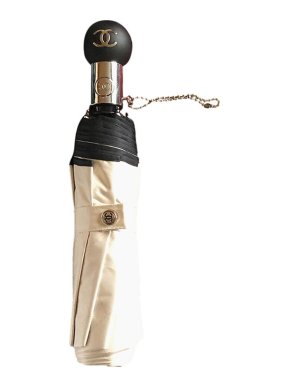 Chanel black & white umbrella