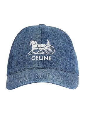 Celine denim logo baseball cap