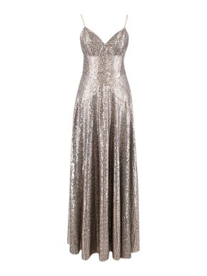 Dior Sequin Embellished Silk Low back Gown