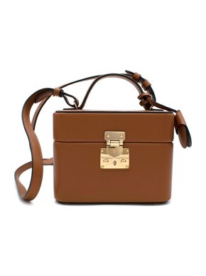 Tanner Krolle Annabel Tan Calfskin Small Vanity Case