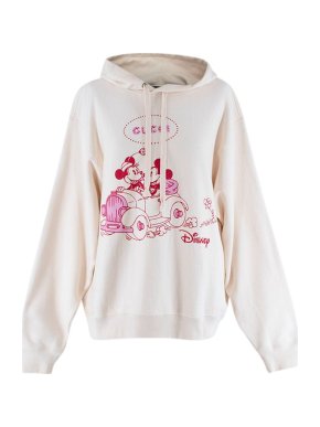 Gucci X Disney Printed Cream Cotton Hoodie