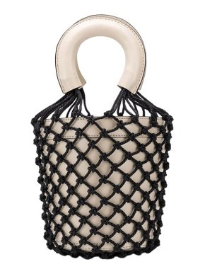 Staud Moreau Neutral Bucket Bag