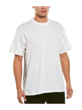 Burberry White Monogram Stripe T-shirt