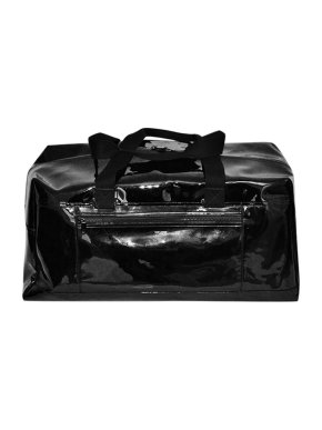 Saint Laurent Black Vinyl Travel Bag