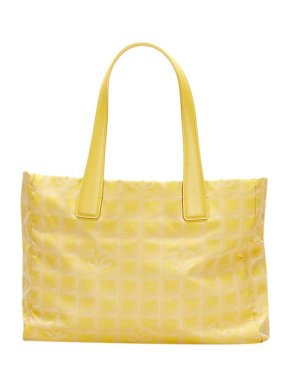 Chanel Yellow Canvas New Travel Line Tote