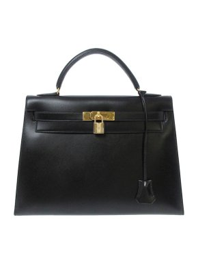 Hermes Vintage Box Calf Kelly Sellier 32 GHW