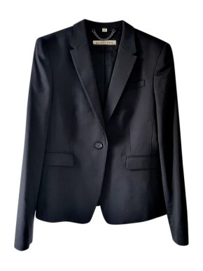 Burberry Black Single Breasted Blazer