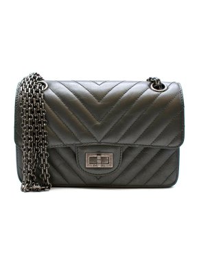 Chanel Grey Chevron Mini Reissue 224 Flap Bag
