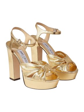 Jimmy Choo Heloise 120 Leather Platform Sandals