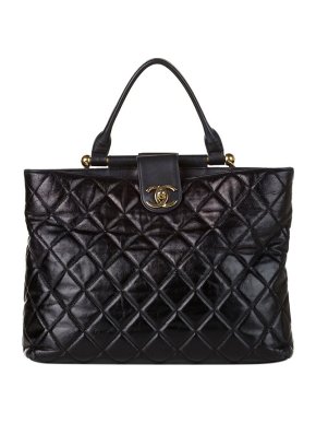 Chanel Gold Bar Top Handle Bag