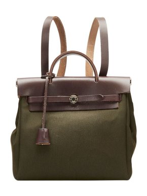 Hermes Khaki & Ebene Herbag A Dos