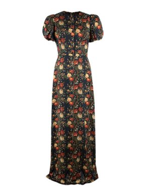 The Vampires Wife multicolour floral silk-satin Villanelle dress