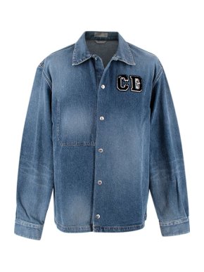 Dior x Kenny Scharf Denim Wash Overshirt