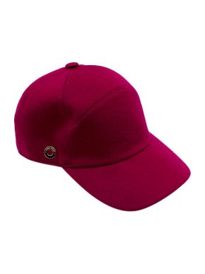 Loro Piana Storm System Raspberry Cashmere Baseball Cap - Size S