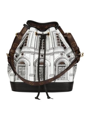 Louis Vuitton x Fornasetti Brown Monogram Coated Canvas Architettura Noé Bag