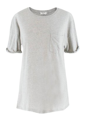 Frame Grey Cotton T-Shirt