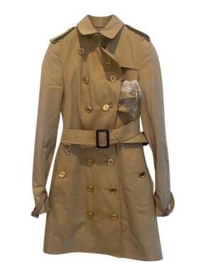 Burberry Gabardine Double Breasted Trench Coat