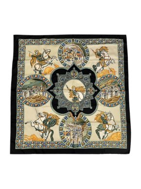 Hermes Le Triomphe du Paladin Silk Scarf 90