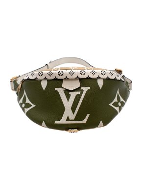 Louis Vuitton Green & White Giant Monogram Bum Bag