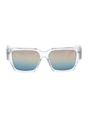 Dior Transparent  & Silver Square Sunglasses with Reflective Lenses