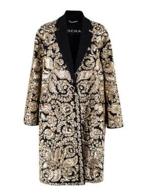 Rochas Lurex Woven Embroidered & Embellished Coat