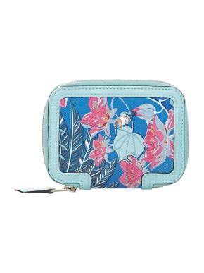 Hermes Epsom Silk Flamingo Party Soie-Cool Compact Wallet