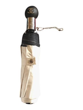 Chanel Black & Cream Umbrella