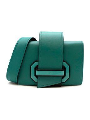 Prada Turquoise Plex Ribbon Shoulder Bag