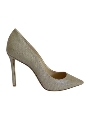 Jimmy Choo Glitter Canvas Pumps