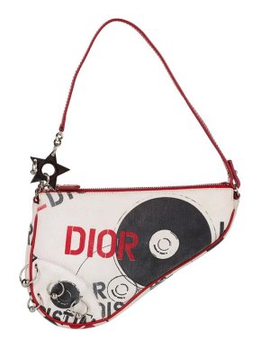 Dior vintage Hardcore printed canvas mini Saddle bag