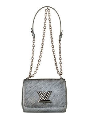 Louis Vuitton silver Epi leather Twist bag