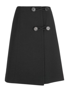 Dior Black A-Line Skirt