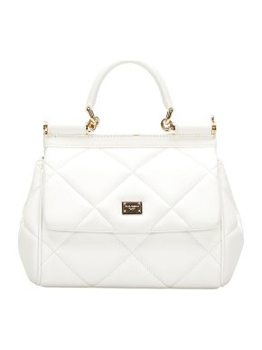 Dolce & Gabbana white quilted leather Miss Sicily bag