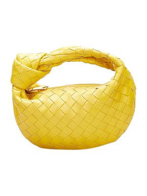 Bottega Veneta yellow Intrecciato leather Mini Jodie bag