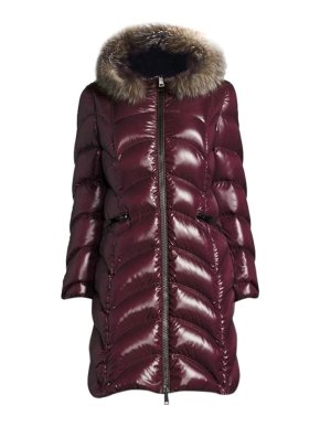 Moncler Burgundy Albizia Coat