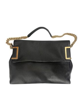 Jimmy Choo Black Leather Shoulder Bag