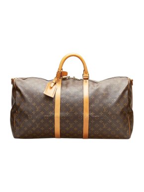 Louis Vuitton Monogram canvas Keepall Bandouliere 55 travel bag